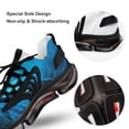 thumbnail image 7 of Black Maple Leaf Walking Shoes for Men Woman Lightweight Tennis Fashion Elastic Sports Shoes Cushion Basketball Shoes, 7 of 7