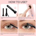 thumbnail image 2 of 10s Fast Heating Eyelash Curler, Natural Curling, 3 Temperature Settings, Rechargeable Electric Lash Curler for Women with 3 Brush Heads, Pink, 2 of 9
