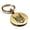 Gold, variant on Stainless Steel Geometric Polygon Squirrel Animal Round Medallion Keychain Circle Ring