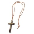 thumbnail image 6 of MRLESS Cross Pendant Car Rear View Mirror Hanging Ornament Church Car Interior Decoration Craftsmanship Wooden Charm, 6 of 8