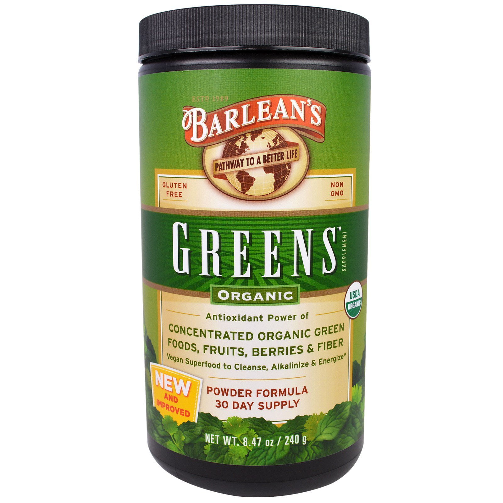 Barleans Organic Oils Barleans Greens, 8.46 oz