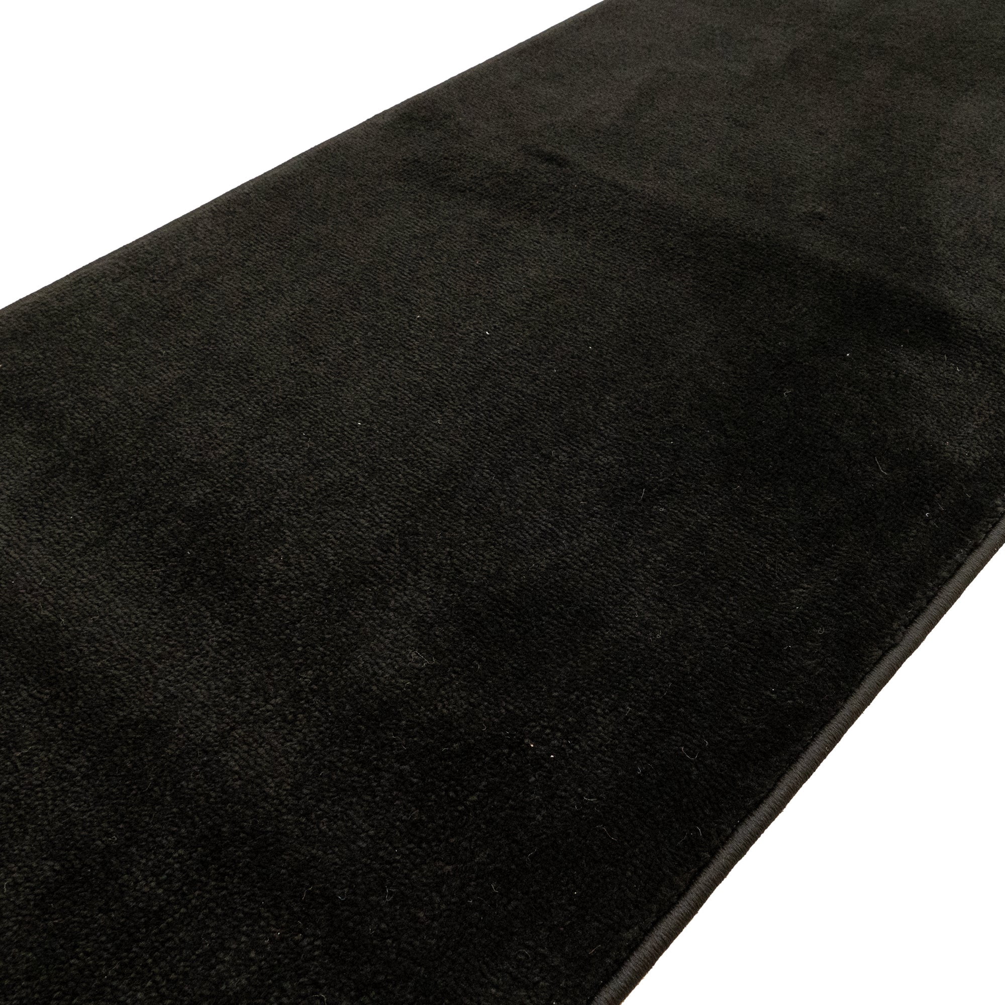 Custom Size Anti-Slip Machine Washable Soft Pile Black Carpet Runner Rugs ( 15' x 26")