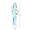 thumbnail image 2 of Light-Up Prismatic Nutcracker Indoor/Outdoor Christmas Decoration, Iridescent, 6ft, 2 of 4