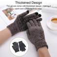 thumbnail image 4 of Sonducket Guantes de punto Invierno Mujer Hombre Calentamiento de manos Cubierta Accesorio de ropa Pantalla táctil Punto Guante de dedos completos Tipo 1 guantes y mitones Tipo 2 Sonducket AP010237-02, 4 of 6