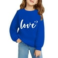 thumbnail image 6 of YunPes Oversized Sweatshirt for Girls Cute Heart Print Pullover Tops Teen Girls School Fashion Crewneck Tops Kids Birthday Outfits, 6 of 6