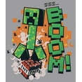 thumbnail image 2 of Boy's Minecraft Creeper Boom  Pull Over Hoodie Athletic Heather Large, 2 of 4