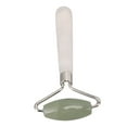 thumbnail image 1 of Rodillo de jade artesanal para reafirmar la piel, finamente pulido, reduce la hinchazón, masajeador facial, cuidado de la piel., 1 of 14
