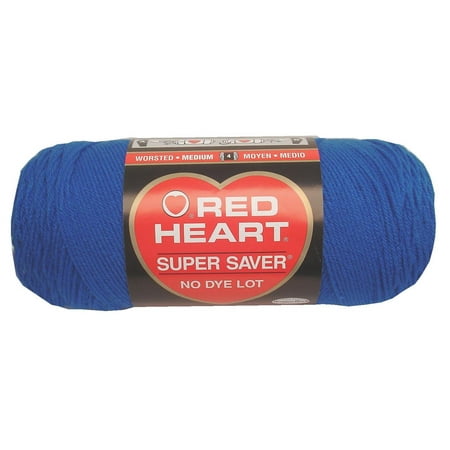 UPC: 0073650906367 | Red Heart® Super Saver® #4 Medium Acrylic Yarn Blue 7oz/198g 364 Yards