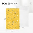 thumbnail image 2 of Mustard Yellow Kitchen Towels 18x26 Inch Cute Honey Bee Summer Decor Dish Towels Honeycomb Seasonal Holiday Decoration Hand Towels Absorbent Dish Cloths for Home Kitchen Dining Set of 2, 2 of 6