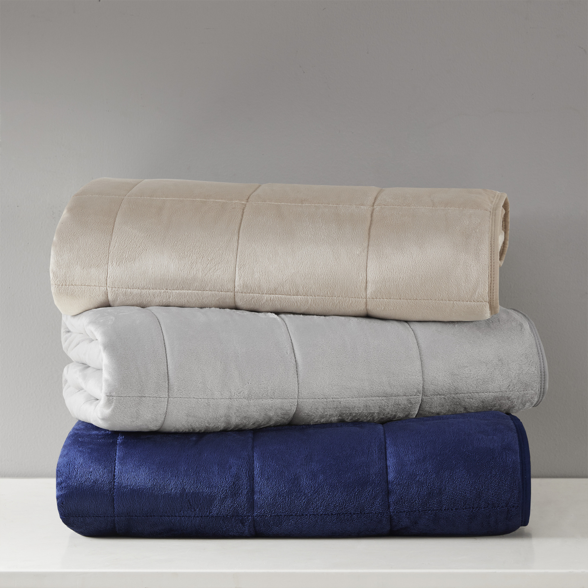 Comfort Spaces Reversible Mink to Microfiber Weighted Blanket Adult