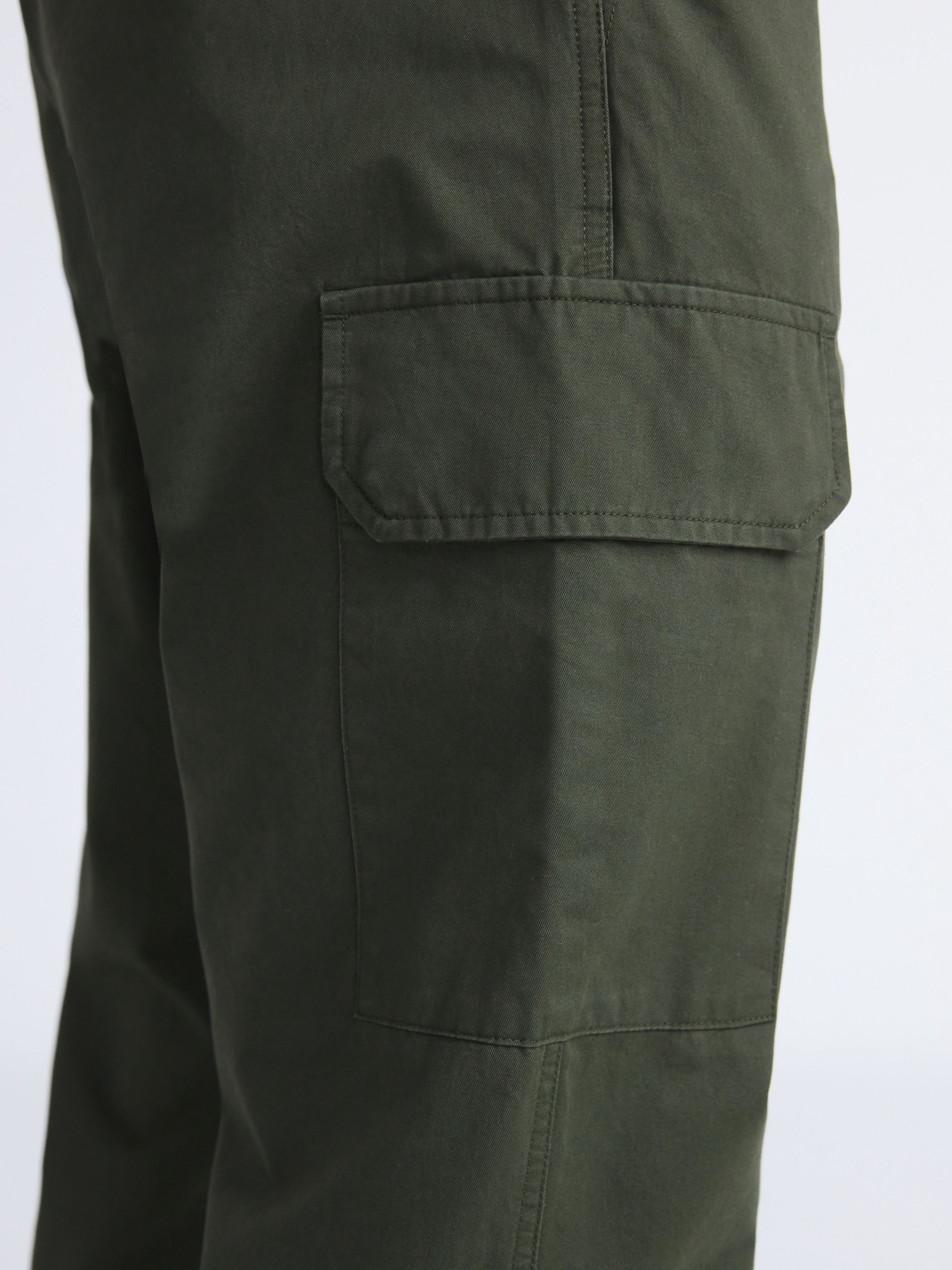Free Assembly Men's Cotton Cargo Pants, Sizes XS-3XL