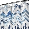thumbnail image 3 of Extra Long Boho Shower Curtain 72x84 Inches - Vintage Floral & Tropical Leaves Pattern, Waterproof Bohemian Bathroom Decor with 12 Hooks, Tribal Rustic Style, 3 of 4