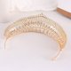 thumbnail image 4 of Nvzi Tiara de boda para novia, diadema de princesa, corona de novia, joyería para el cabello con diamantes de imitación de cristal,graduación, boda, fiesta de disfraces (verde), 4 of 4