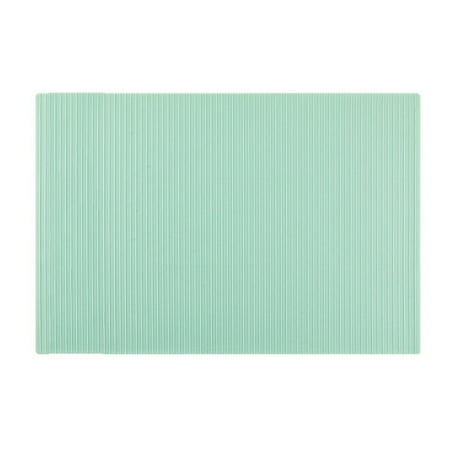 

Martokay Striped Drain Table Mat Kitchen Countertop Silicone Insulation Pot Pad Resistant Non- for slip Green