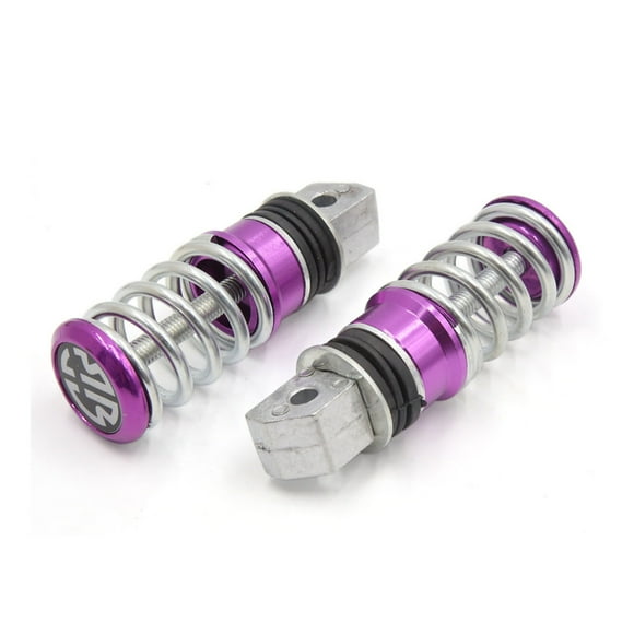 Unique Bargains 2pcs Purple Soccter Motorcycle Rear Foot Pegs Pedals for Yamaha Sword Suzuki