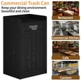 thumbnail image 5 of JassmiPkwy Restaurant Trash Can Cabinet - Commercial Trash Can 40 Gallon, Garbage Receptacle Indoor with Tray Holder for Restaurants-Black, 5 of 8