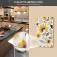 thumbnail image 5 of Yayeee Blank Wall Plate Cover 1-Gang 4.5"x2.7" Home Unused Decorative Outlet, White Watercolor Sunflowers, 5 of 7