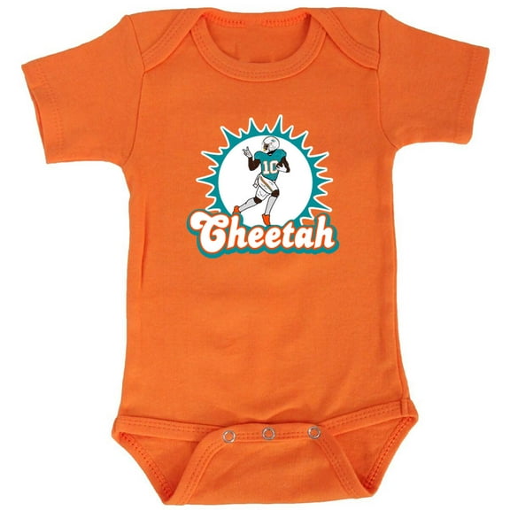 Dolphins Cheetah Tyreek Hill Logo Baby 1 Piece