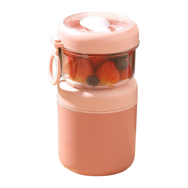 Taza aislante de acero inoxidable 304 con tapa y cuchara para desayuno de avena - Taza térmica portátil de gran capacidad para estudiantes trabajadores sopa y leche para viajes