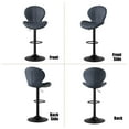 thumbnail image 6 of Hawsaiy Bar Stools Set of 1, Modern Swivel Bar Chairs with Mid Back and Adjustable Seat Height,Dark Gray, 6 of 7