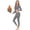 Light Flower Gray, variant on Thermal Underwear For Women Long Johns With Fleece Lined,Base Layer Skiing Winter Warm Top & Bottom