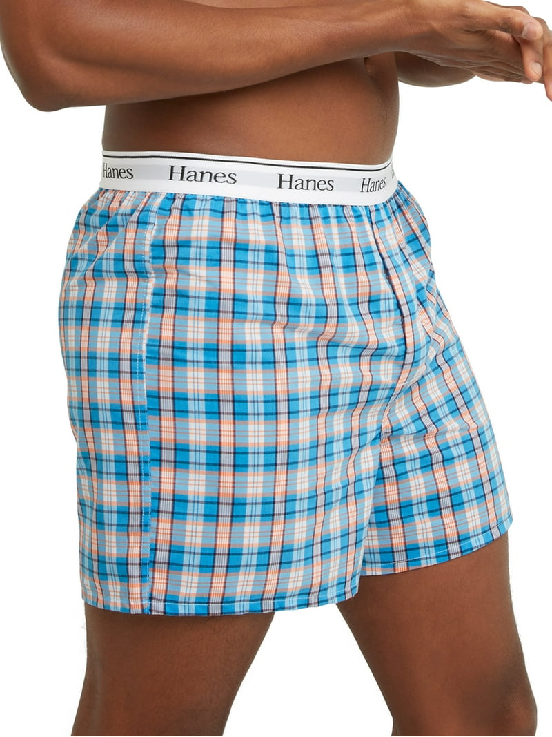 Hanes Originals Men's Woven Boxer, Moisture Wicking Woven