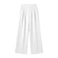 thumbnail image 4 of CQONEPT Women's Wide Leg Pant High Waisted Business Casual Dress Pants High Waisted Pleated Fall Pants with Pocket, 4 of 6