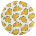 thumbnail image 3 of Cheese Pattern On White Background Round Carpet Circle Rug Outdoor Patio Area Rug Washable Large Area Rugs Hallway Room Decor Fitness Mats, 3 of 8