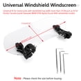 thumbnail image 3 of Universal Adjustable Clip On Windshield Extension Spoiler Wind Deflector Clear, 3 of 10