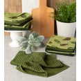 thumbnail image 6 of DII Modern Polyester Fabric and Polyamide Leaves Dishcloth in Green, 6 of 6