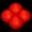 red, variant on YEMNPIOS 4 Pcs Spiky LED Puffer Balls, 9 Inch Large Stretchy Stress Balls, Glow in The Dark, Classic yellow for Party Favors