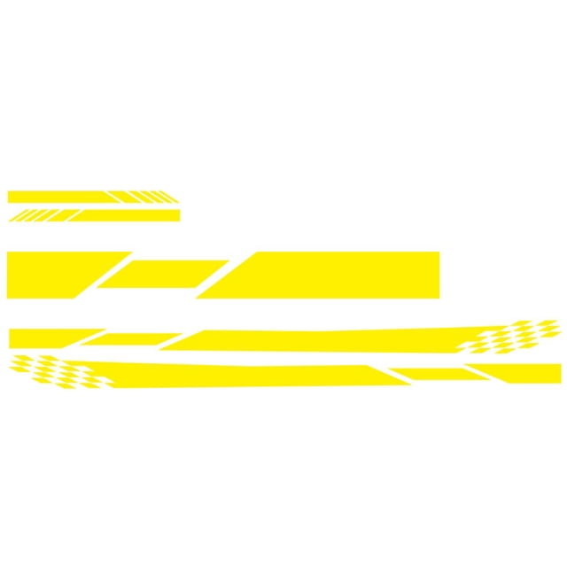 Pegatinas Para Coche De 5 Piezas, Calcomanías De Cubierta De Capó De Primera Calidad, Parches De Rayas Largas Para El Lado Del Coche, Juegos De Pegatinas De Modificación Geniales Con Espejo Advancent VI009245-04