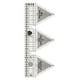 thumbnail image 1 of Bewildely Regla de costura acrílico transparente tejido plantilla bordado DIY dibujo artesanal acolchado 60 grados 10 pulgadas Type2 NO2 Bewildely HA062882-06, 1 of 6