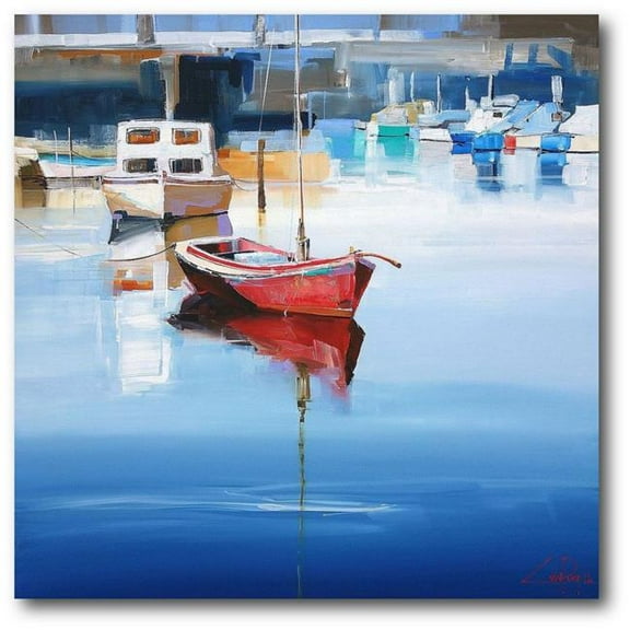Courtside Market WEB-NI299-30x30 30 x 30 in. Mordialloc Moorings Gallery-Wrapped Canvas Wall Art