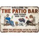 thumbnail image 1 of Placa Metal Vintage The Patio Bar Pintura Hierro Rectangular Pared 40x30cm, 1 of 9