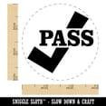 thumbnail image 2 of Pass Checkmark Teacher Self-Inking Rubber Stamp Ink Stamper - Pink Ink - Small 3/4 Inch, 2 of 7