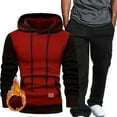 thumbnail image 2 of Dovford Men's Sweatsuits Set Fleece Hoodie and Jogger Two Piece Tracksuits Sweatpants with Sweatshirts Outfits, 2 of 5
