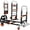 orange, variant on TLGREEN 3 in 1 Heavy Duty Folding Hand Truck, 600lb Capacity, Convertible Adjustable Hand Dolly,Silent Swivel Wheels, Foldable Hand Cart for Moving Households, Shopping Mall, Office, Outdoor Tasks