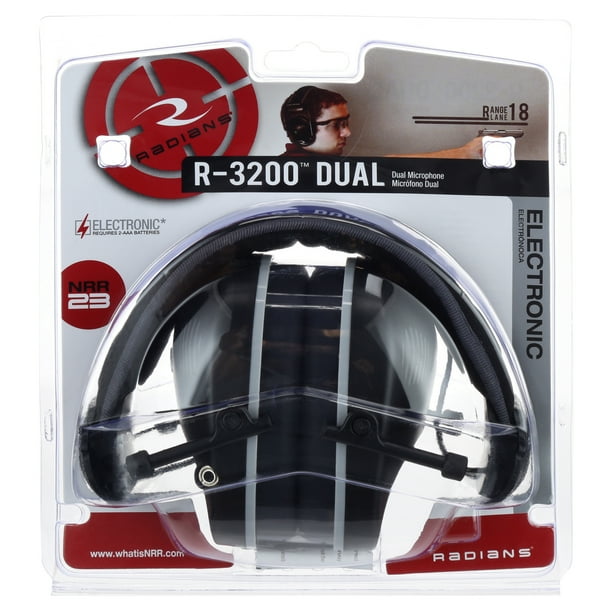 Radians Electronic Dual Microphone Ear Muff for Hearing Protection