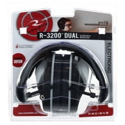 Radians Electronic Dual Microphone Ear Muff for Hearing Protection, Adjustable Headband, Black, R-3200