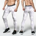 thumbnail image 2 of IWRICH Men's Tight Sportswear Gym Workout Running Leggings Camo Sports Workout Pants 01-White S, 2 of 9