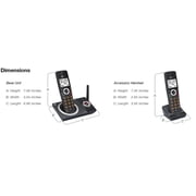 AT&T 2-Handset Expandable Cordless Phone with Unsurpassed Range, Smart Call Blocker and Answering System, CL82219 (Black)