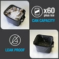thumbnail image 4 of CleverMade 60 Can Party Tub, Insulated Leakproof Collapsible Beverage Cooler Bucket and Ice Chest for Backyard Parties, Tailgating and Home Entertaining, Charcoal, 4 of 7