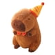 thumbnail image 1 of Muñeco de peluche de capibara que acompaña al juguete para dormir, decoración de dormitorio, juguete suave para niños, recuerdos de fiesta familiares, con sombrero 45cm, 1 of 9