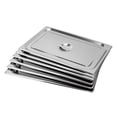 thumbnail image 6 of 6 PCS 1/1-size LIDS Stainless Steel Steaming Prep Table Chafing Dish Cover 6 PACK 1/1-size LID Stainless Steel Steam Prep Table Chafing Dish Cover, 6 of 12