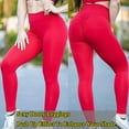 thumbnail image 2 of Women Scrunch Butt Lifting Leggings Booty High Waisted Workout Ruched Yoga Pants, 2 of 6
