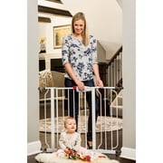 Regalo Easy Step Walk Thru Gate, White, Fits spaces between 29" and 39" Wide