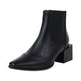 thumbnail image 2 of OKBOP Women's Low-heeled Ankle Boots-Walking Shoes Women Duck Christmas Warm Zipper Boys Winter Boots Winter Fashion Womens Boots Clearance, 2 of 3