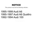 thumbnail image 2 of Transit Auto Front Coated Disc Brake Rotors and Ceramic Pads Kit for Car Audi A6 Quattro 100 KGT-100204, 2 of 11
