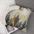 thumbnail image 7 of nygtbtfer Joy with Christmas Balls Throw Pillow Cover Farmhouse Christmas Decorations Cushion Cover Christmas Trees Pillow Cover Winter Home Outdoor Decor , Grey White, 7 of 7